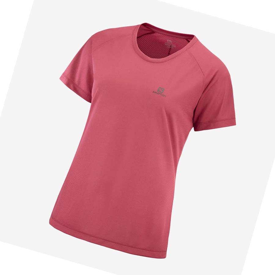 Camiseta Salomon CROSS REBEL Mujer Rojos | MX 2574BEX